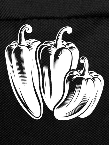 Three Peppers Simple Vegetable Design