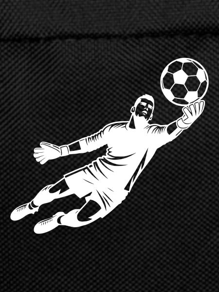 Dynamic goalkeeper illustration flying ball