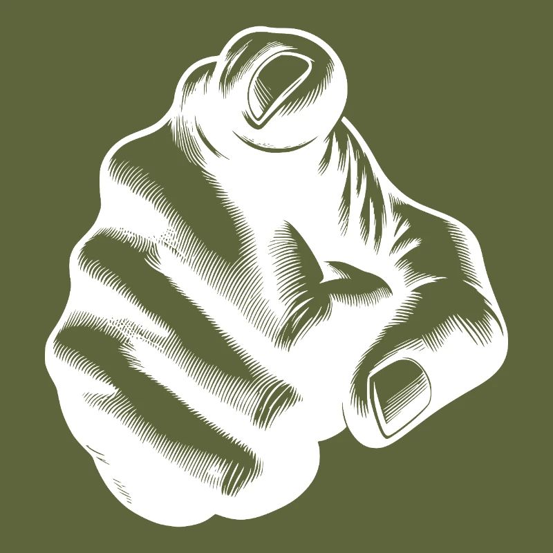 Classic Hand Position Precise Index Finger Gesture