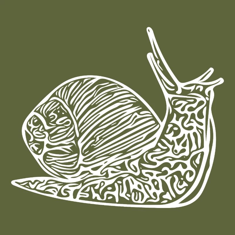 Escargot mignon avec maison