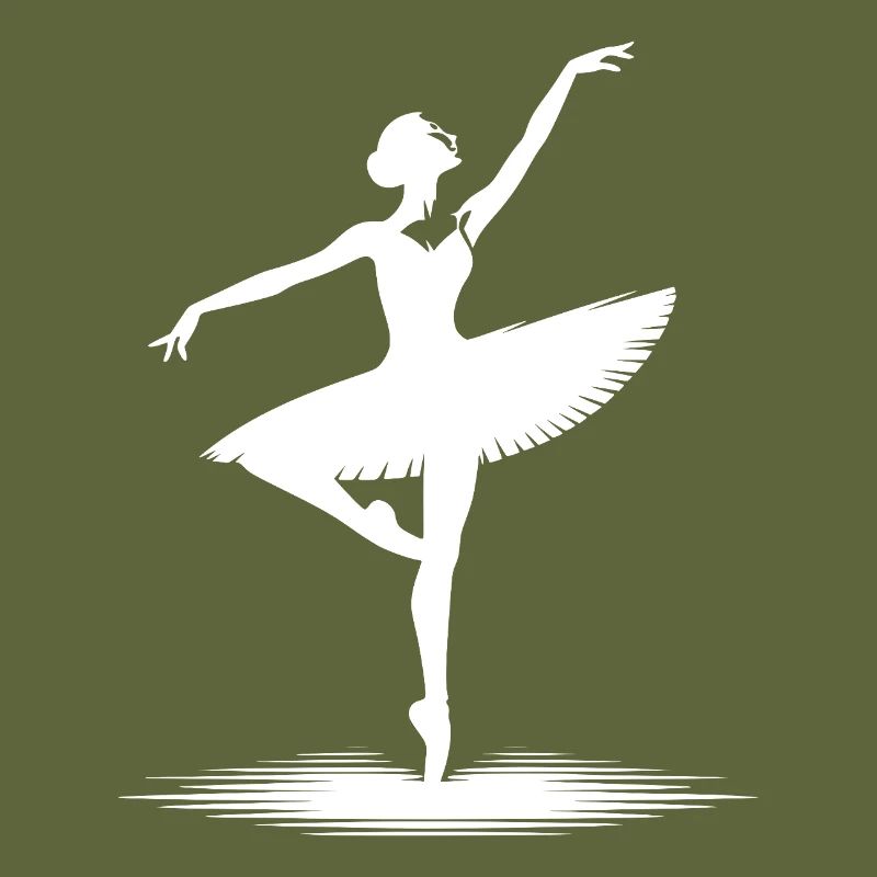 Aesthetic dance design with classical pose