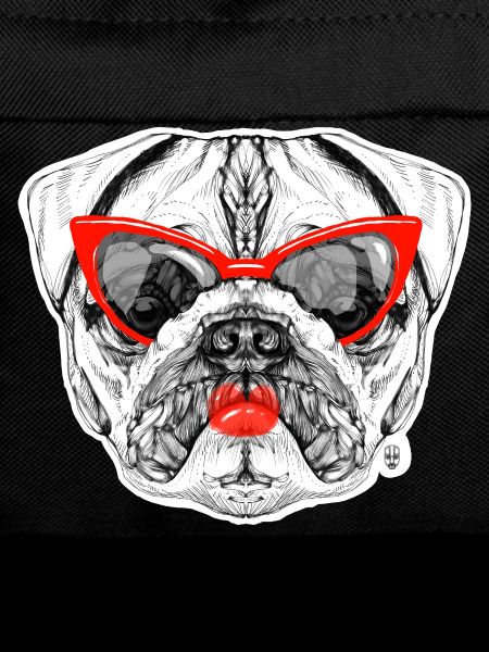 Mops-Dame