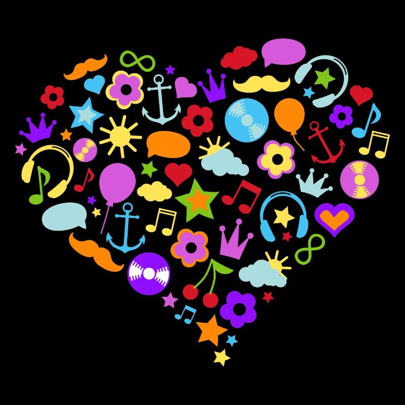 colorful heart