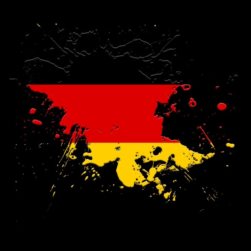 Drapeau de l'Allemagne comme une touche de couleur