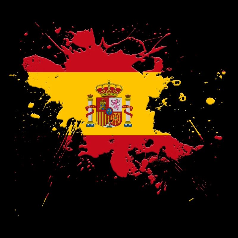 Drapeau de l'Espagne comme une touche de couleur