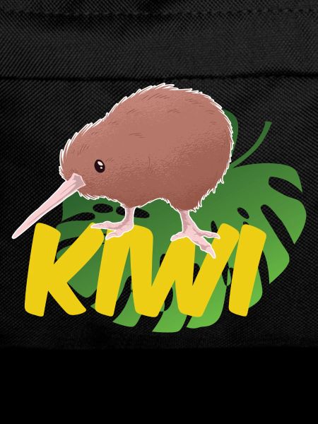 Kiwi on a leaf