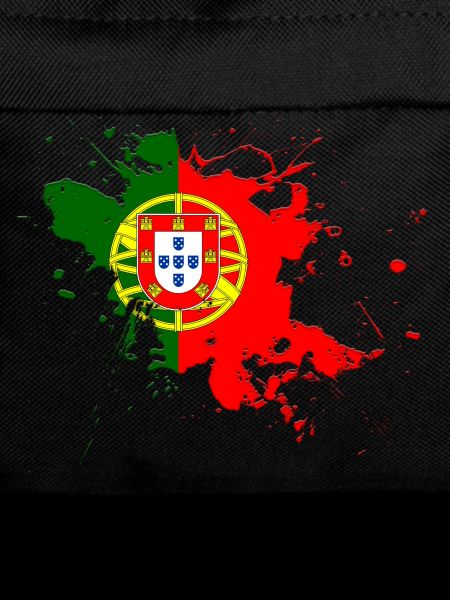 Portugal Flagge als Farbklecks
