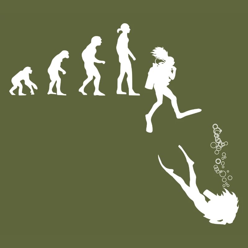 Evolution idea: development of women into divers