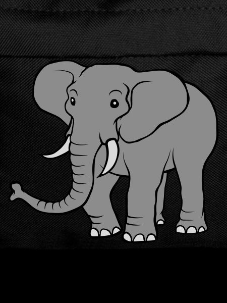 Grand éléphant gris