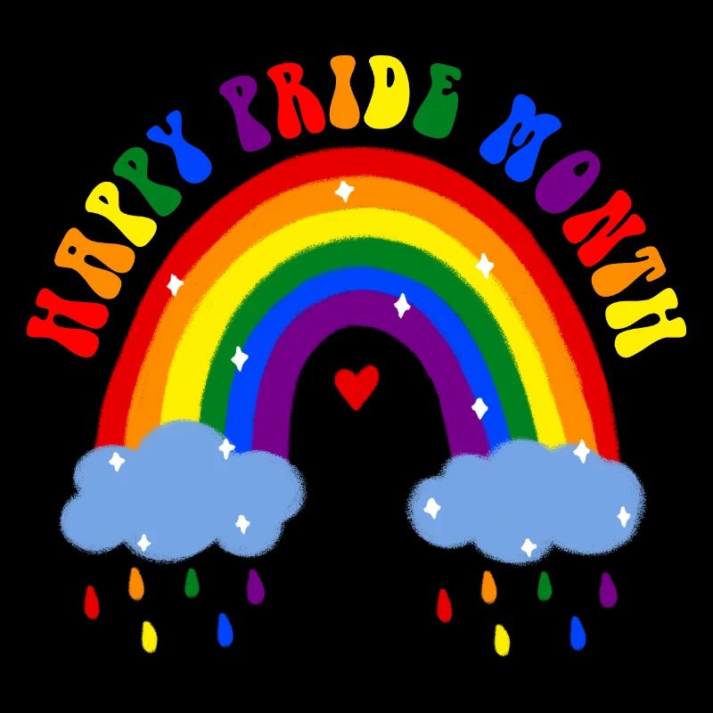Happy Pride Month LGBT Rainbow