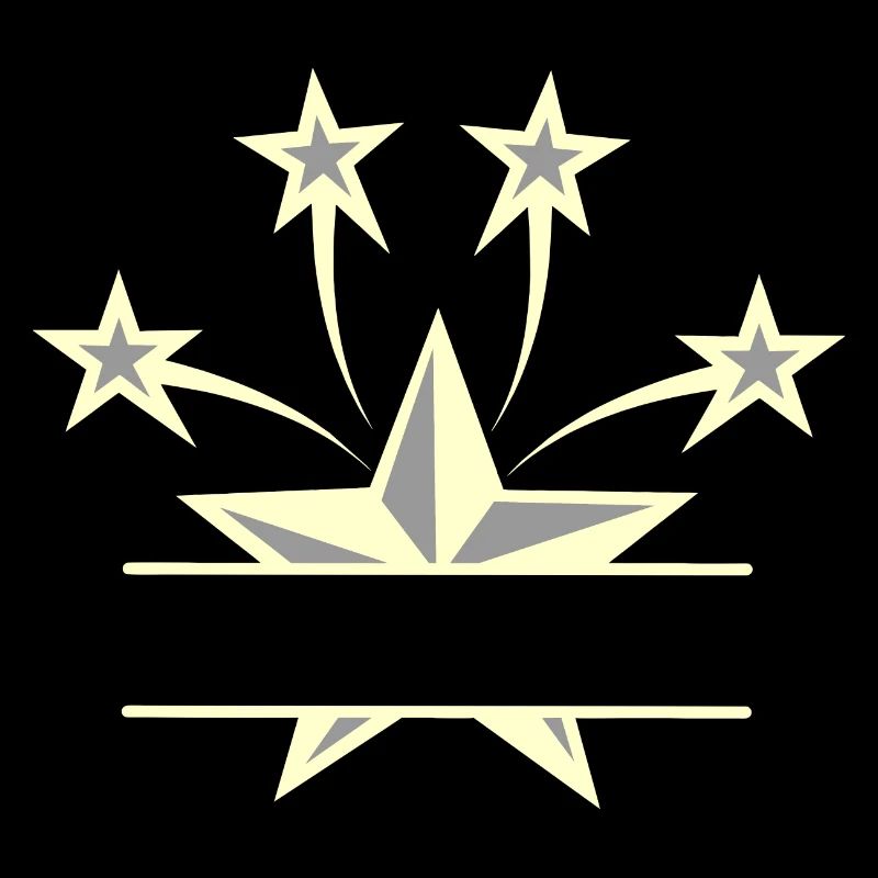 Star light yellow grey with bar between them