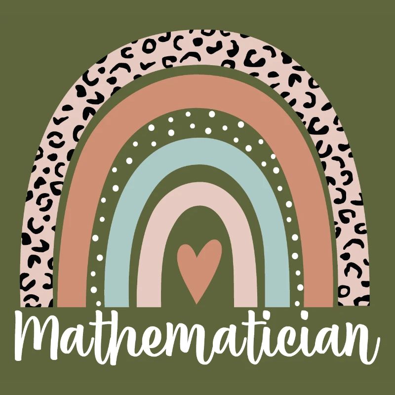 Mathematician Rainbow Leopard Funny Mathematician
