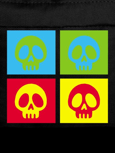 Pop art manga skull