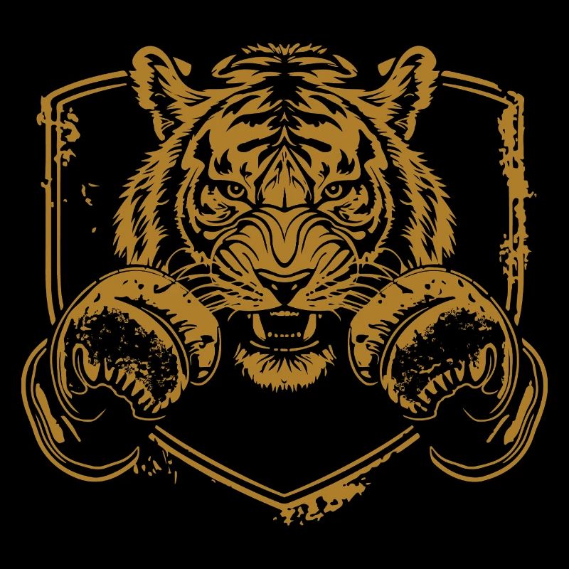 Martial Tiger with Shield