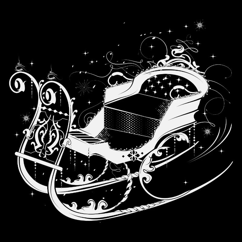 Eleganter Winter-Schlitten Ornamente