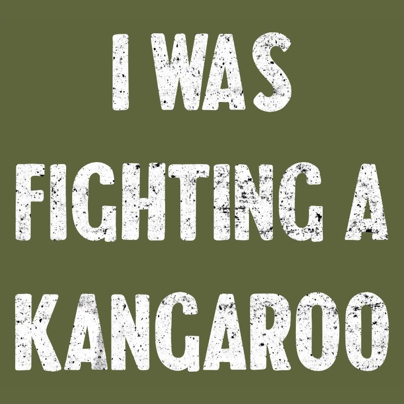 I was fighting a kangaroo