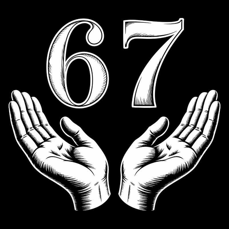 Funny 67 Meme Hands Gen Alpha Humor