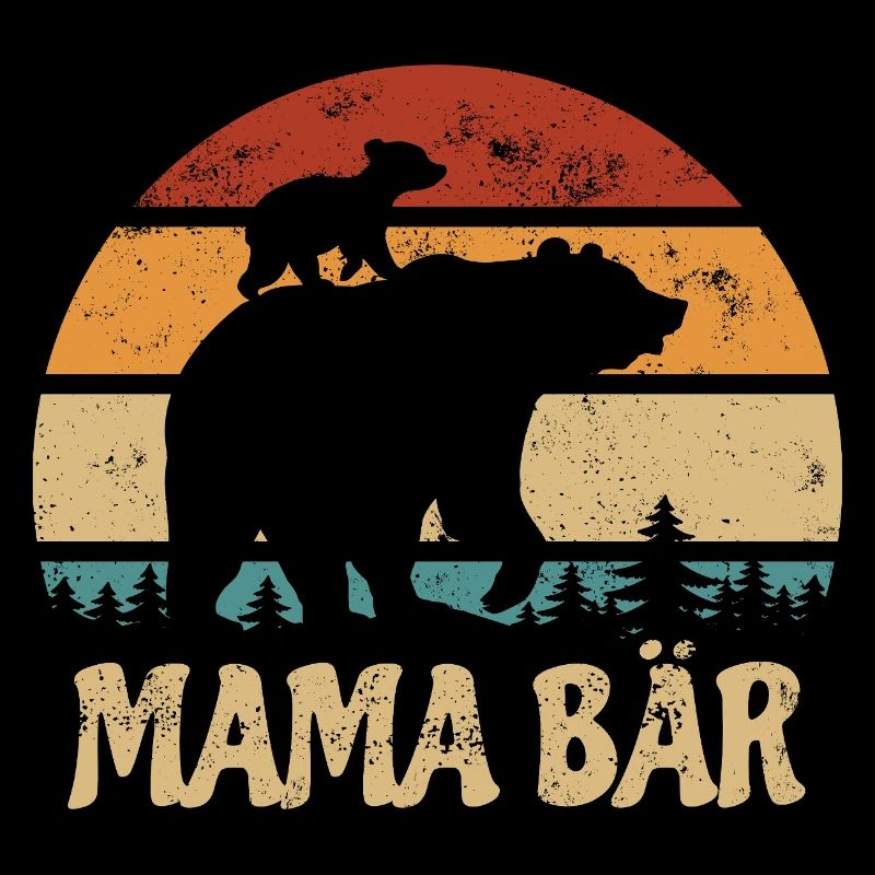 Mama Bär - Muttertag - Vintage Geschenk