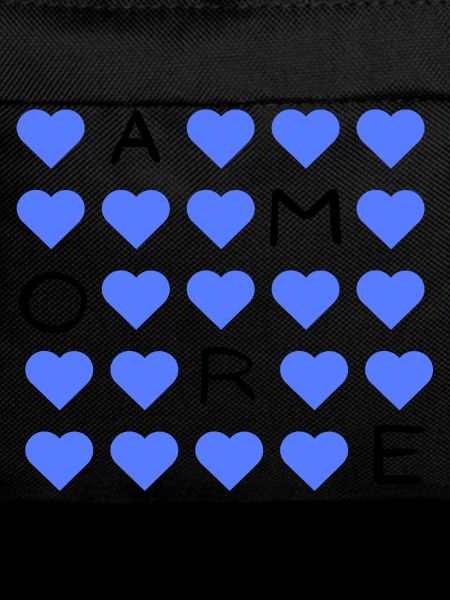 Blauherz Raster Muster