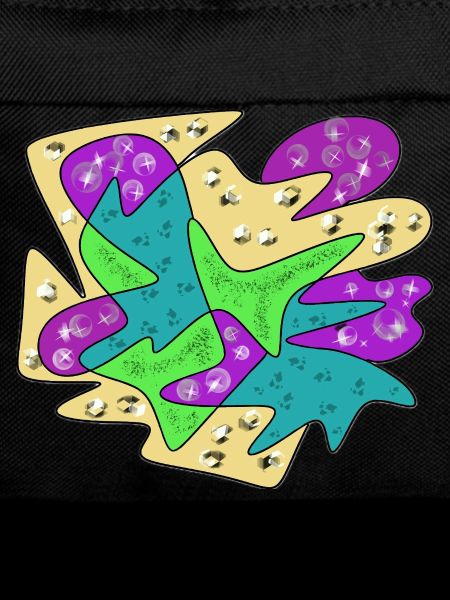 Abstract Farbexplosion Glitzer Splatter