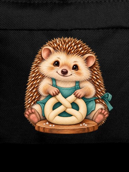 Igel formt eine Brezel