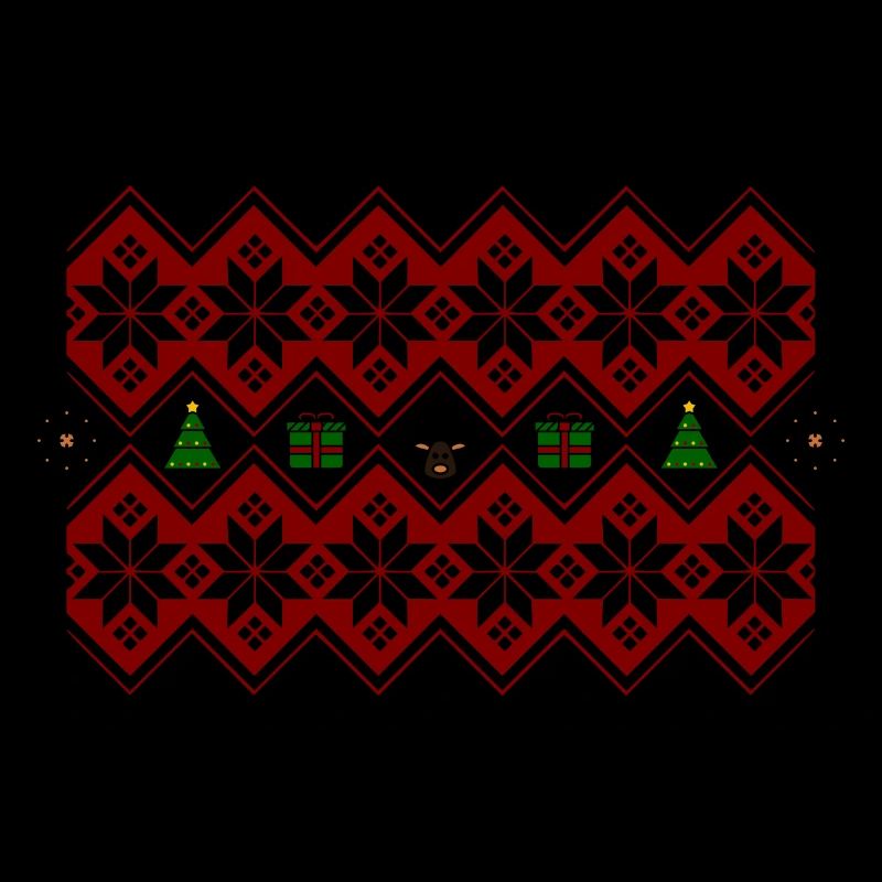 Weihnachten Weihnachtspulli Elch Baum Geschenk