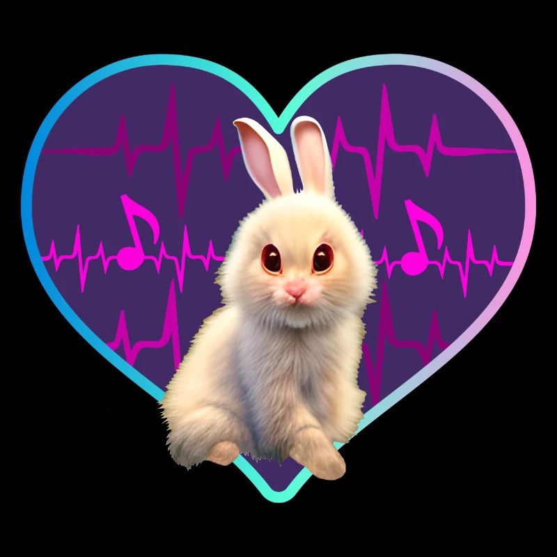 Rabbit in musical heart