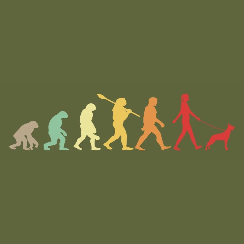Evolution Funny Belgian Shepherd Dog Malinois
