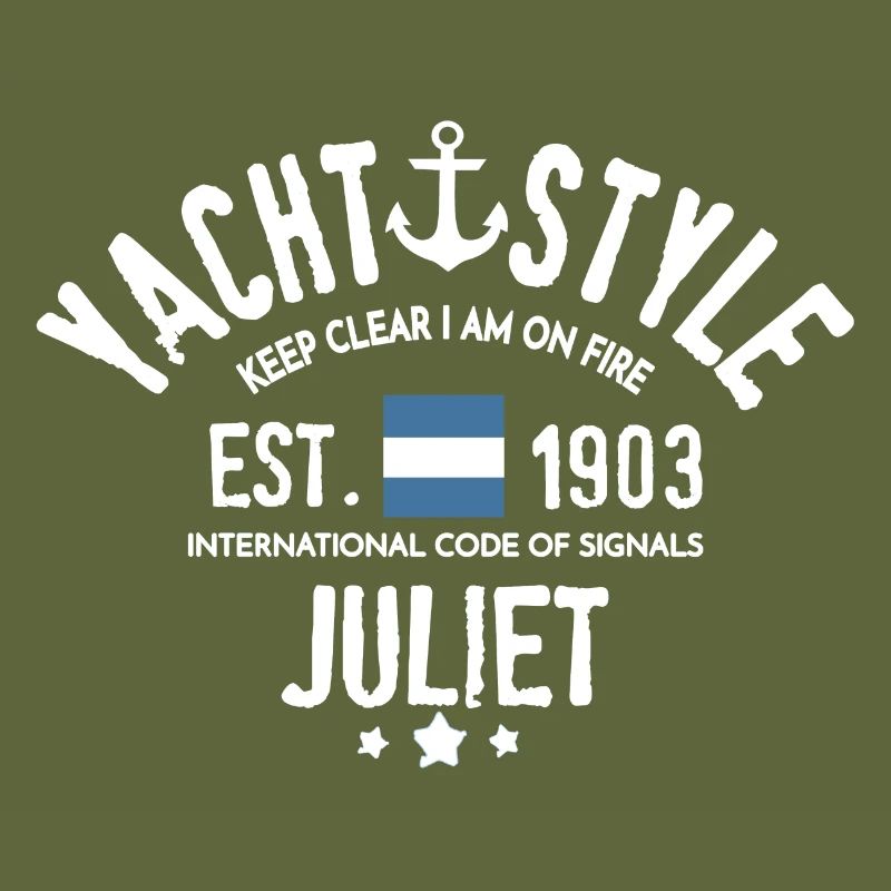 Yacht style Keep clear i am on fire, code Juliet