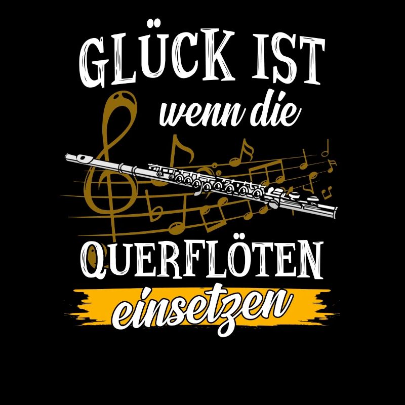 Querflöte Musiker Flöte Geschenk · Glück