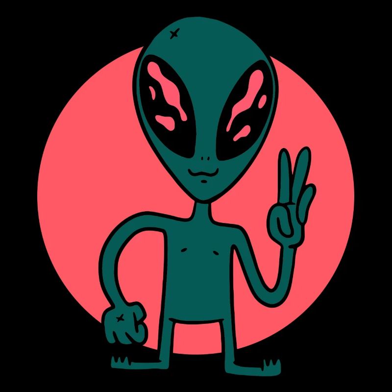 Aliens Außerirdische Existenz Lustiger Spruch Kind