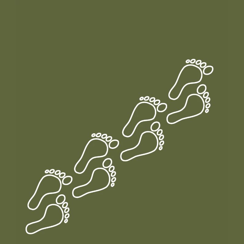 White footprints