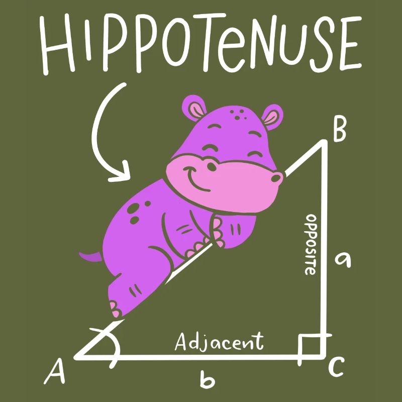 Hippotenuse Hypotenuse Triangle Geometry Math