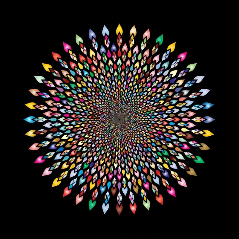 Tribal Plumage Whirlpool Prismatic