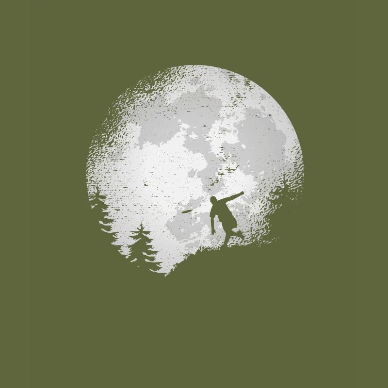 Disc Golf Flying Disc Disc Golfer Gift Full Moon