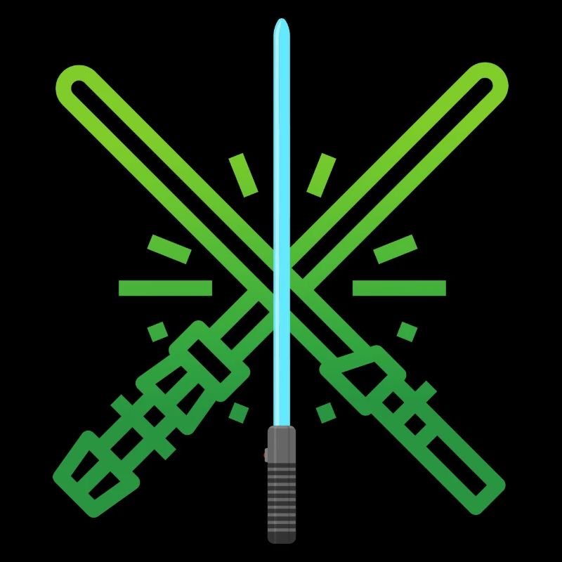 Sabre Laser Vert Bleu