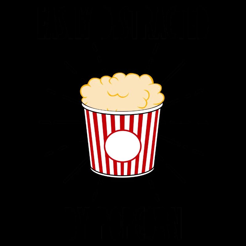 Distrait par le pop-corn Regarder des films Manger