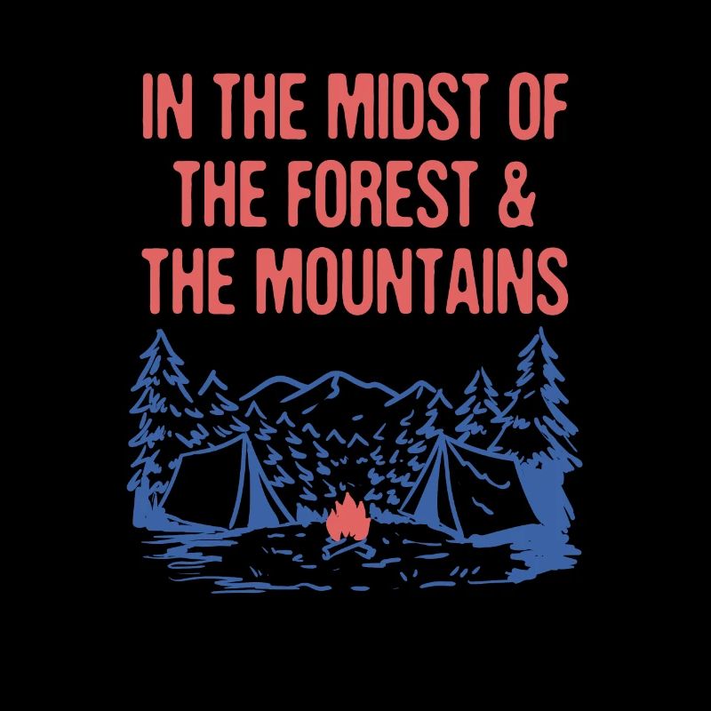 Forest & the Mountains Camping Hiking Camper