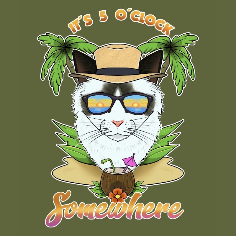 Il est 5 OClock quelque part en buvant Ragdoll Cat