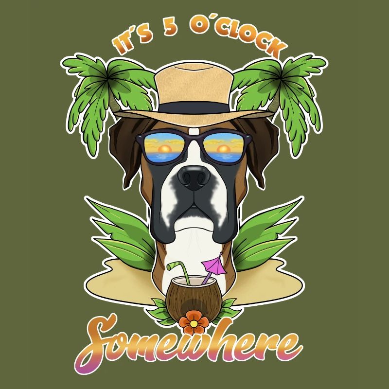 It Is 5 OClock Somewhere Drinking Boxer