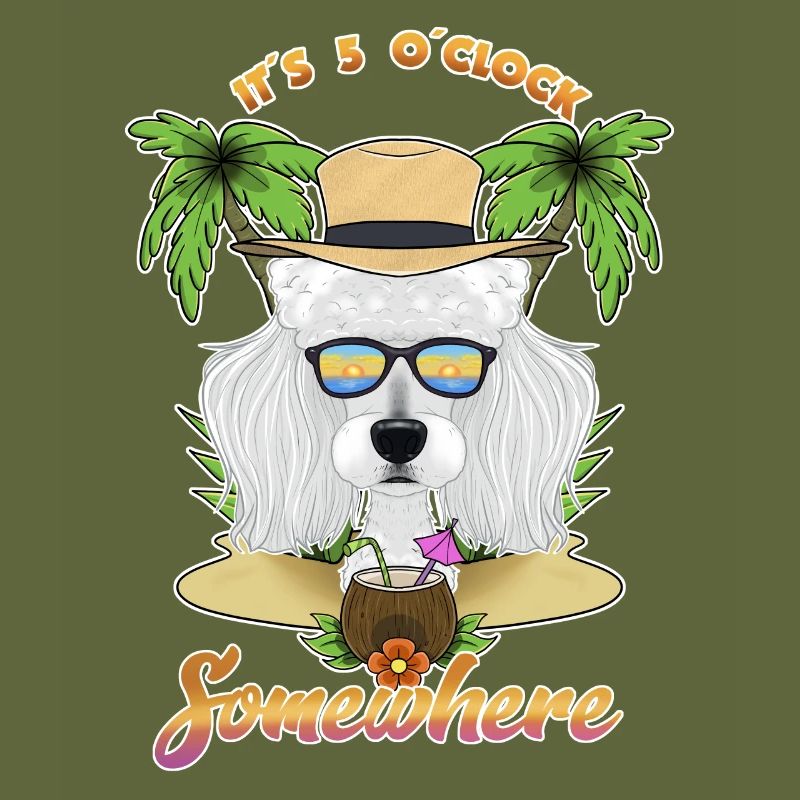 It Is 5 OClock Somewhere Drinking Poodle