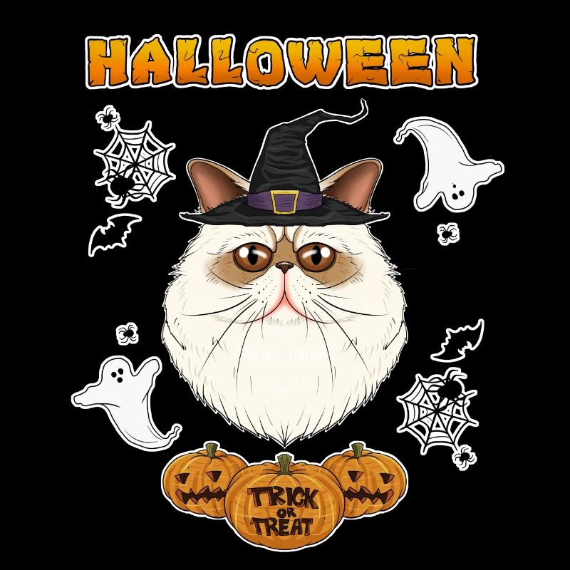 Himalayan Cat Lover I Happy Halloween