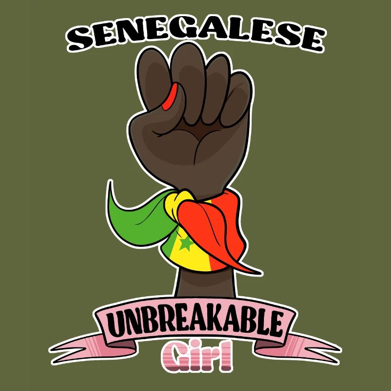 Fille sénégalaise Unbreakable Héritage sénégalais