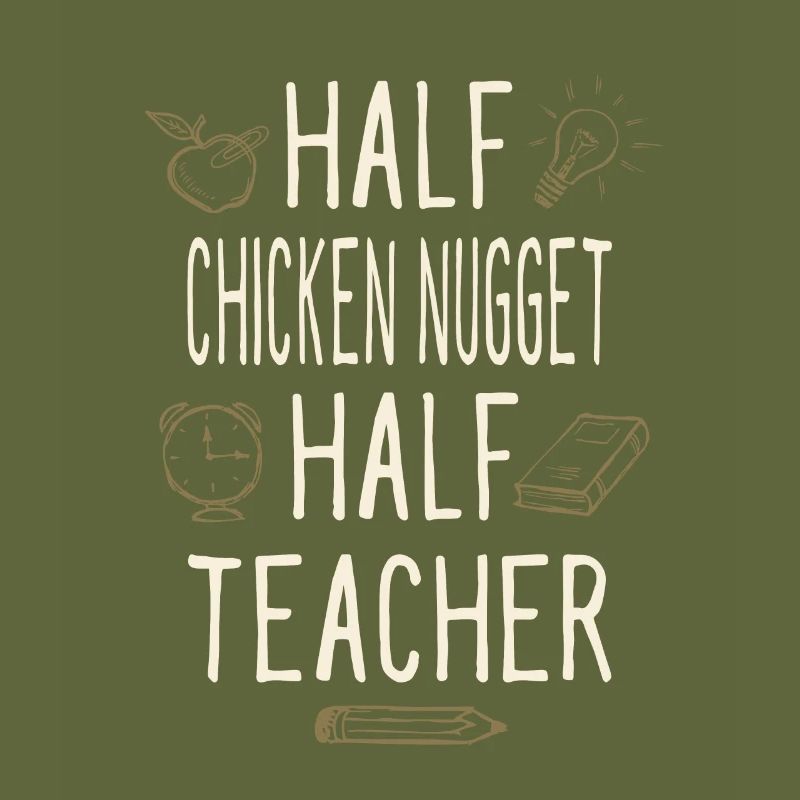 Moitié pépite de poulet Moitié professeur drôle