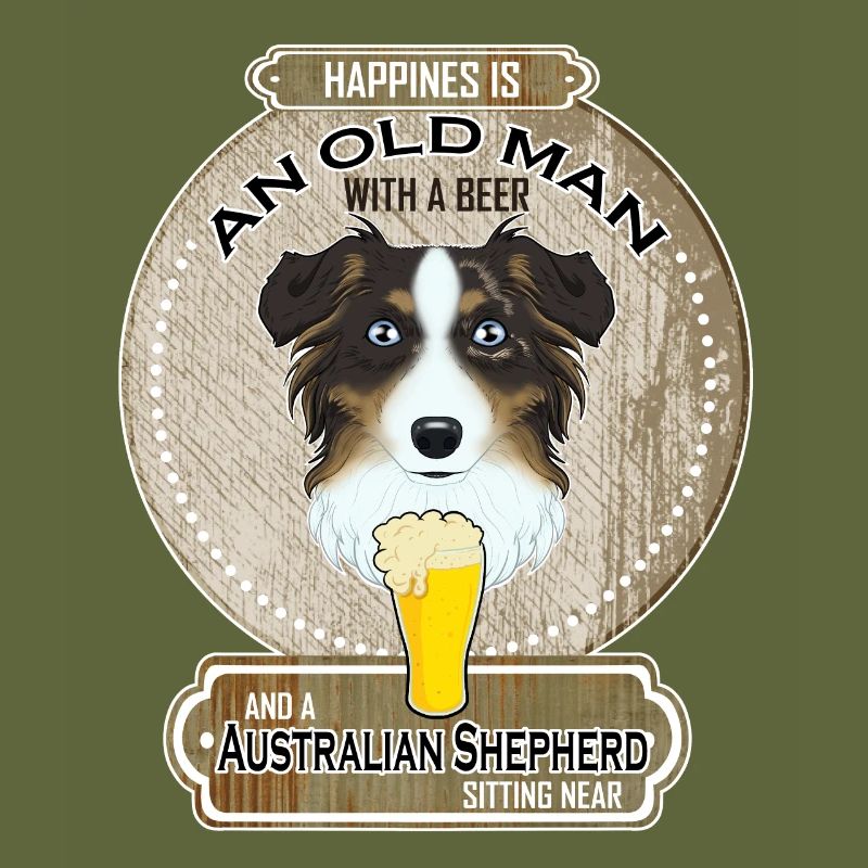 Australian Shepherd Dad Beer Lover