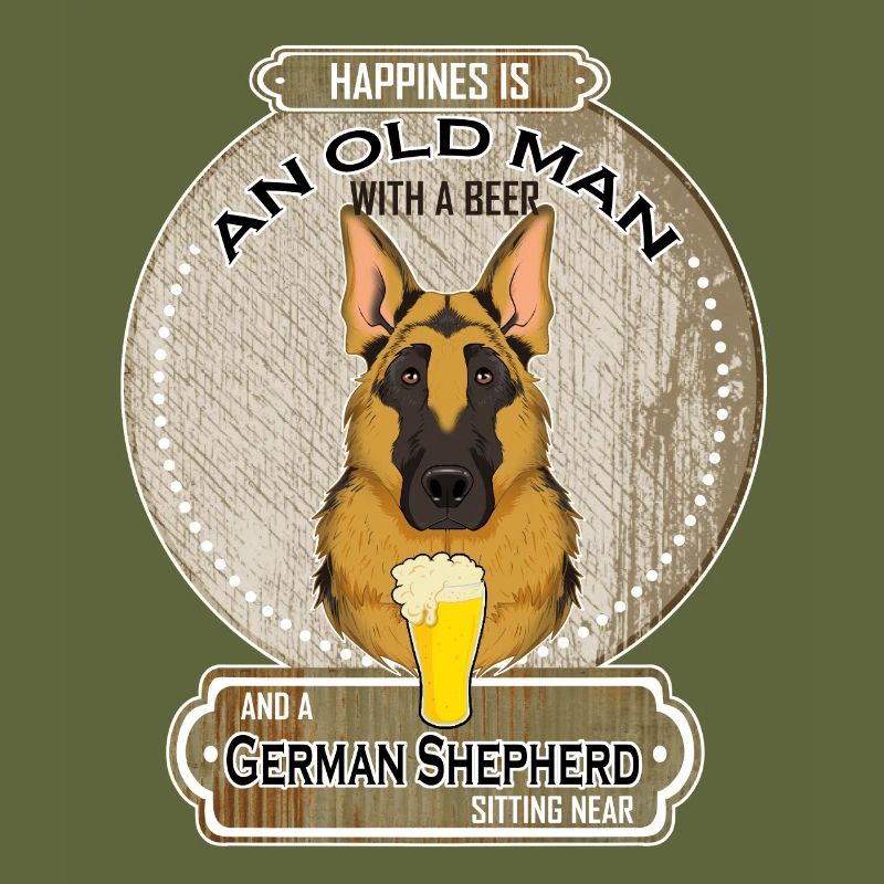 German Shepherd Dad Beer Lover