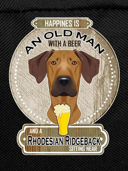 Rhodesian Ridgeback Dad Beer Lover