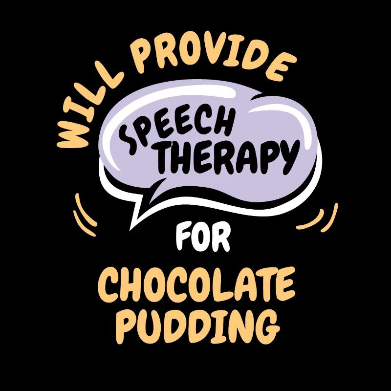 Fournir une orthophonie pour le pudding au chocolat drôle