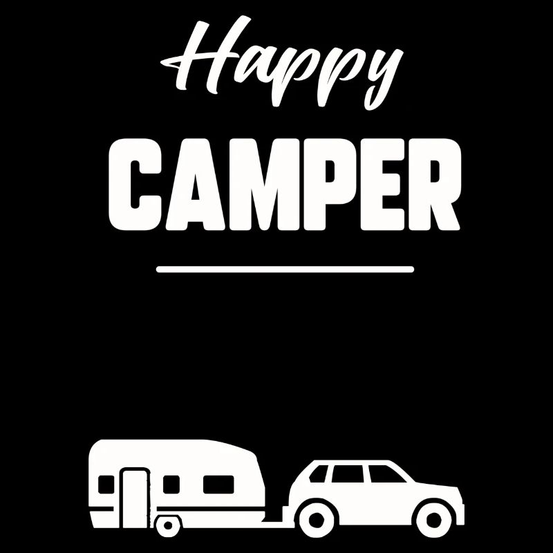 Glücklicher Camper
