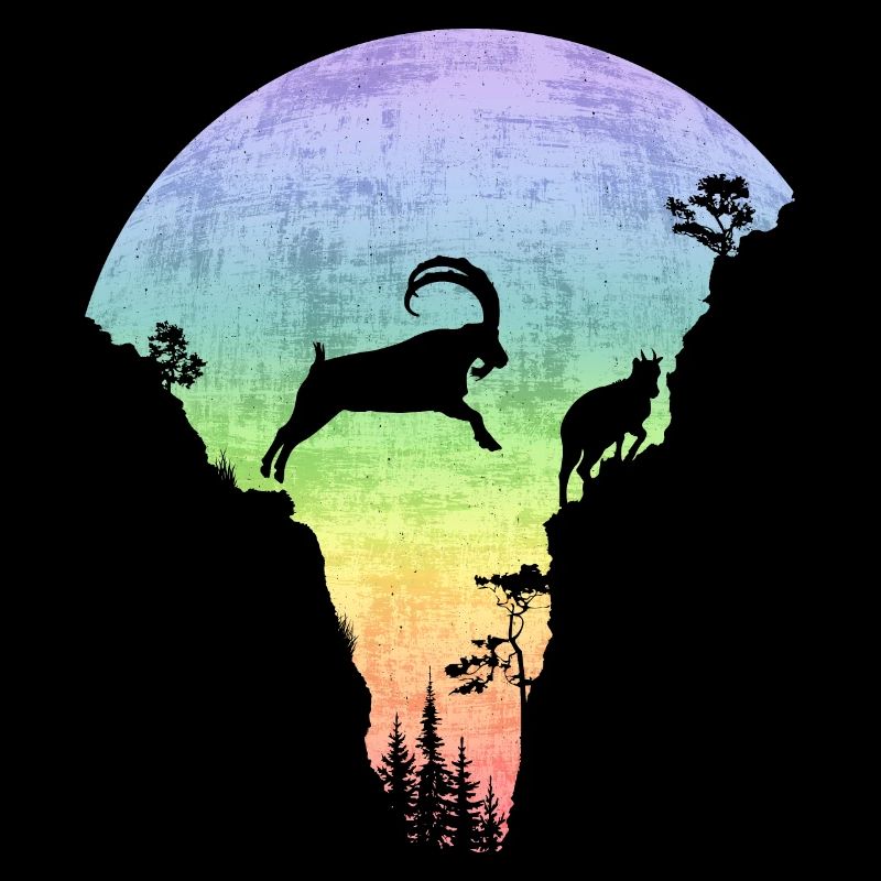 Springender Steinbock